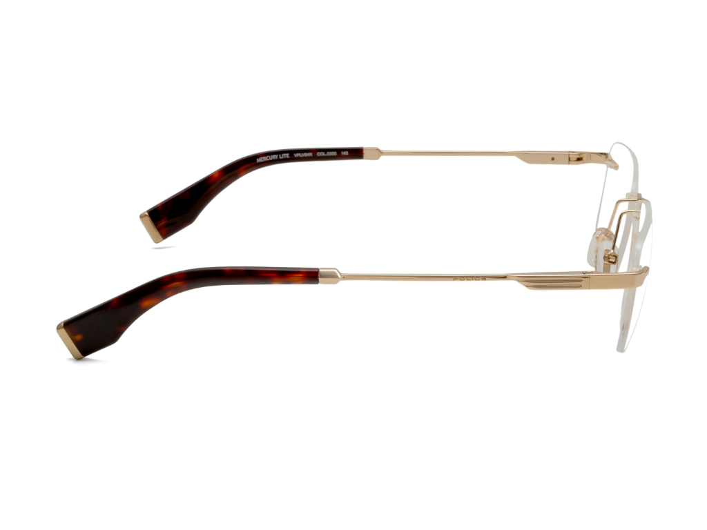 POLICE Square Rose Gold Full-Rimmed Eyeglasses - Men