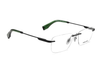 POLICE Square Matte Black Full-Rimmed Eyeglasses - Men