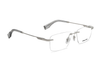 POLICE Square Silver Full-Rimmed Eyeglasses - Men
